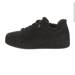 Loro Piana Suede Low Top Sneakers – Black – Size 8.5 / IT 38.5